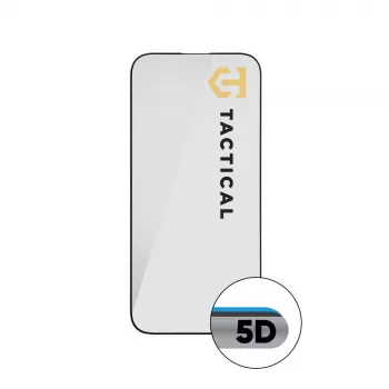 Tactical Glass Shield 5D iPhone Air apsauginis stiklas – juodas