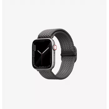 UNIQ Aspen Braided Loop dirželis Apple Watch 42/41/40mm Series 1-11/SE/SE2/SE3 - Granito pilka