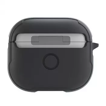 UNIQ Valencia antibakterinis dėklas, skirtas AirPods 3 kartos, pilkas