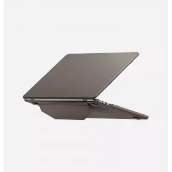UNIQ Lyden Versa Folio dėklas, skirtas MacBook Air 13 inch (M2/M3/M4/M5), juodas