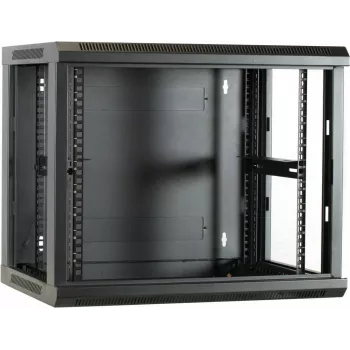 DSIT DS6409 9U sieninis serverio spintos su stiklo durimis, 600x450x500 mm, juoda