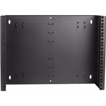 DSIT 8U 19 colių sieninis fiksuotas rėmas, 180 mm gylio, juodas (DS-WMB8-S)
