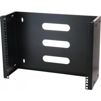 DSIT 8U 19 colių sieninis fiksuotas rėmas, 180 mm gylio, juodas (DS-WMB8-S)