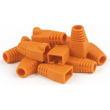 DSIT Danicom RJ45 Boot Orange, 10 vnt. pakuotė – apsauga nuo užkabinimo eterneto kabeliams