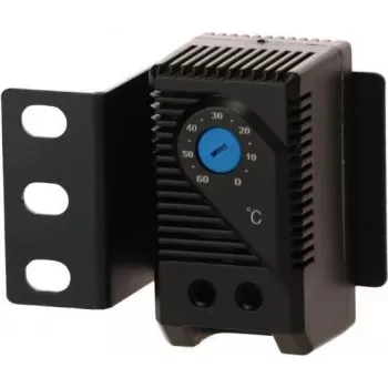 DSIT DS-Therm bimetalinis termostatas ventiliatoriaus valdymui, 0-60°C, DIN bėgeliui, NO kontaktas