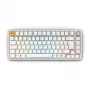 Glorious GMMK Pro 75% paruošta mechaninė klaviatūra, ISO UK išdėstymas, White Ice, Glorious Fox Linear jungikliai