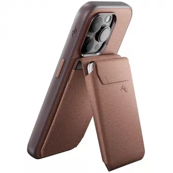 Peak Design Mobile Wallet SlimLink magnetinis kortelių laikiklis su stoveliu, skirtas MagSafe, Adobe Red