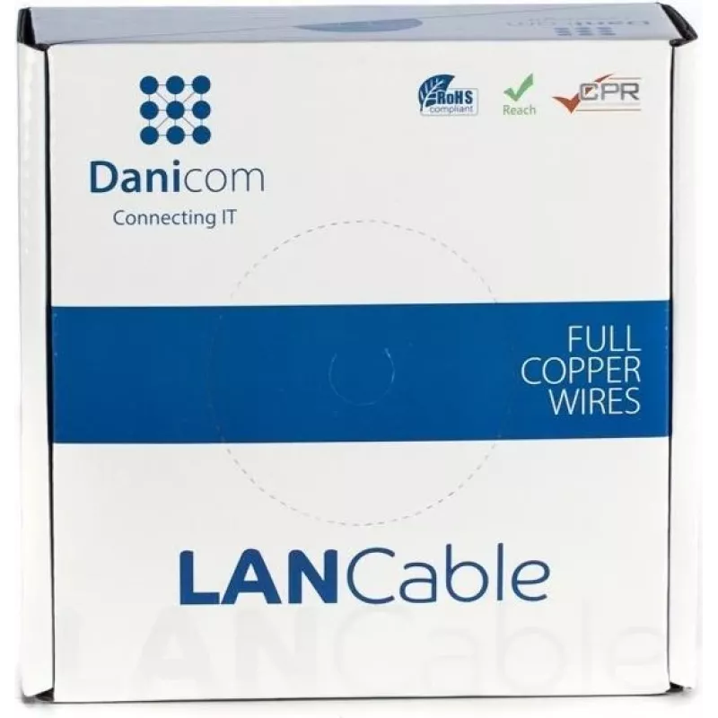 DSIT DANICOM CAT5E FTP 100m lankstus tinklo kabelis PVC (Fca) - DC-FTP5E-100-FCA