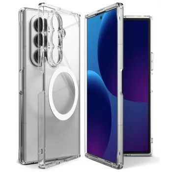 Ringke Fusion Magnetic MagSafe dėklas, skirtas Samsung Galaxy Z Fold 8 Ultra - skaidrus