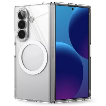 Ringke Fusion Magnetic MagSafe dėklas, skirtas Samsung Galaxy Z Fold 8 Ultra - skaidrus