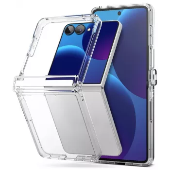 Ringke Fusion Flap Galaxy Z Flip 8 skaidrus dėklas su vyrio apsauga