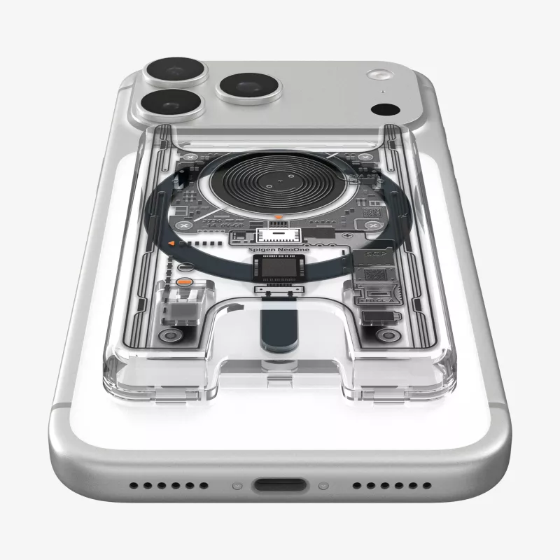 SPIGEN Ultra Hybrid Wallet MagSafe Magnetinis kortelių laikiklis NEO One - juoda