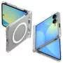 SPIGEN Ultra Hybrid Pro MagSafe Galaxy Z Flip8 permatomas/baltas dėklas