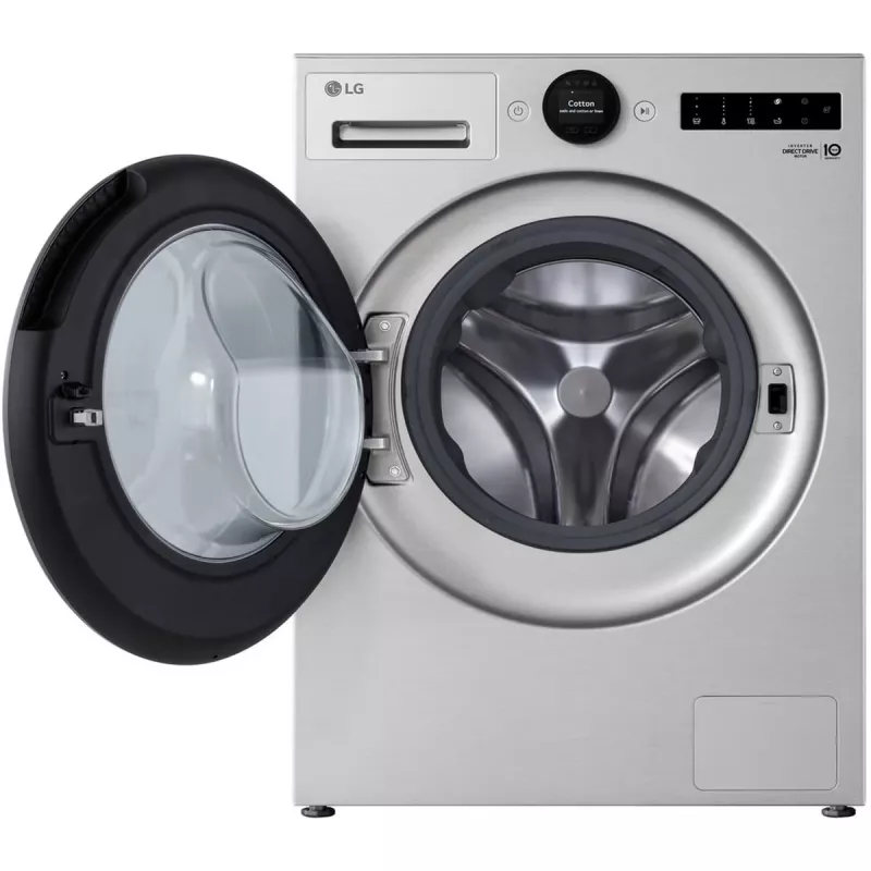 LG F4WX801YS 10,5 kg priekinio pakrovimo skalbimo mašina su AI DD™, Steam+™ ir Wi-Fi