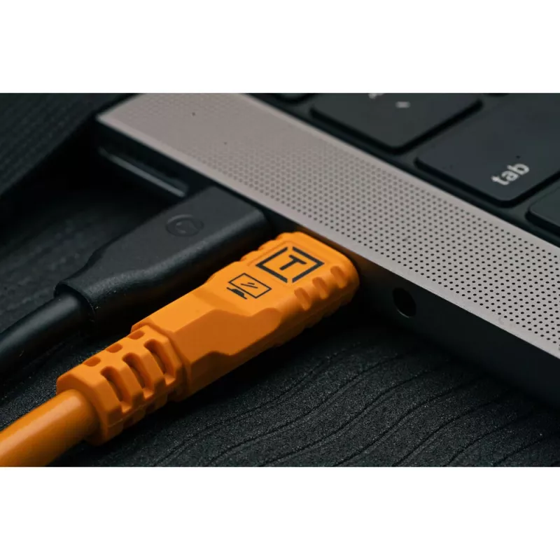 Tether Tools TetherPro USB-C Optima 10G tiesus 3 m oranžinis laidas
