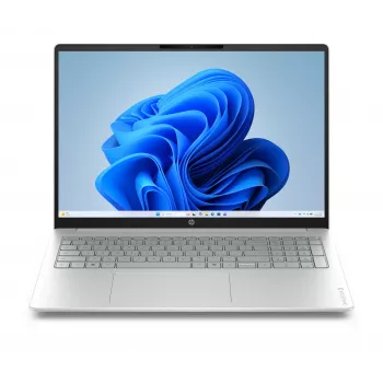 HP OmniBook 3 16 colių 2K OLED nešiojamas kompiuteris - Intel Core 3 100U, 8GB RAM, 256GB SSD, Windows 11 Home, sidabrinis