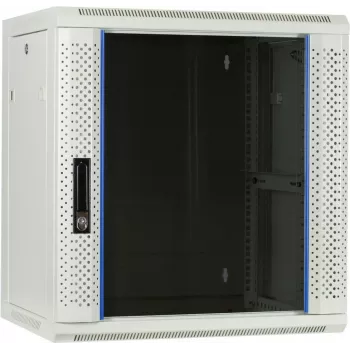 DSIT DS6412W 12U sieninis serverio spintelis su stiklo durimis, 600x450x634 mm, baltas