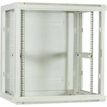 DSIT DS6412W 12U sieninis serverio spintelis su stiklo durimis, 600x450x634 mm, baltas