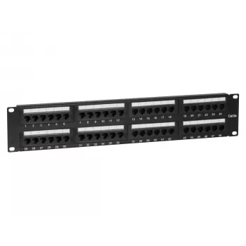 DS-IT CAT 5e UTP tinklo skirstymo panelis, 19 inch, 48 prievadų (DS-Patch5-48UTP)