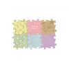 MUFFIK ortopedinis sensorinis kilimėlių rinkinys 6-in-1 Baby Pastel – 6 dėlionės plytelių