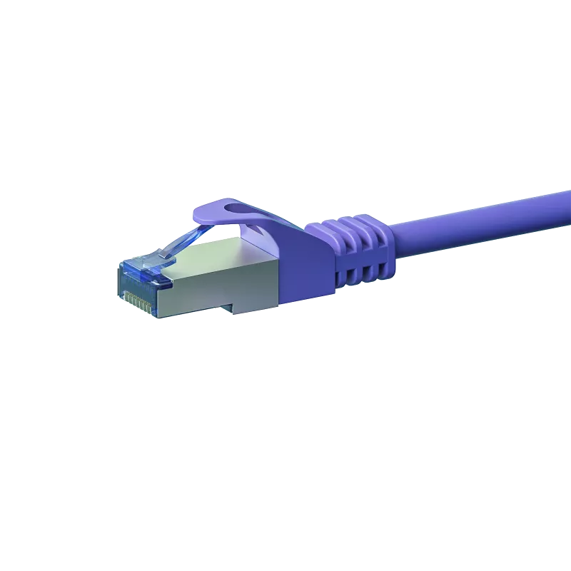 DSIT CAT 6a S/FTP LSZH tinklo jungiamasis kabelis 15 m violetinis