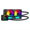 Rampage INFINITE V240 ARGB 240 mm skysčio aušintuvas procesoriui su temperatūros ekranu, juodas