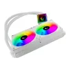 Rampage INFINITE V240 White 240 mm ARGB AIO skysčio aušintuvas su temperatūros ekranu