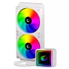 Rampage INFINITE V240 White 240 mm ARGB AIO skysčio aušintuvas su temperatūros ekranu