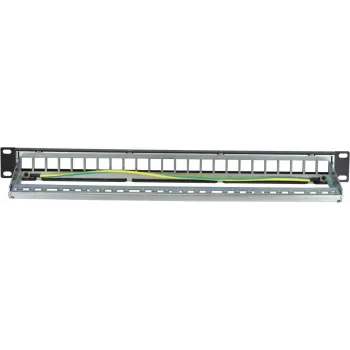 DSIT DS-Patch-24STP 24 prievadų Keystone skydelis S/UTP 1U juodas