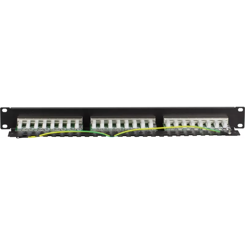 DS-IT CAT 5e FTP 24 prievadų 19 colių stovo montavimo skydelis