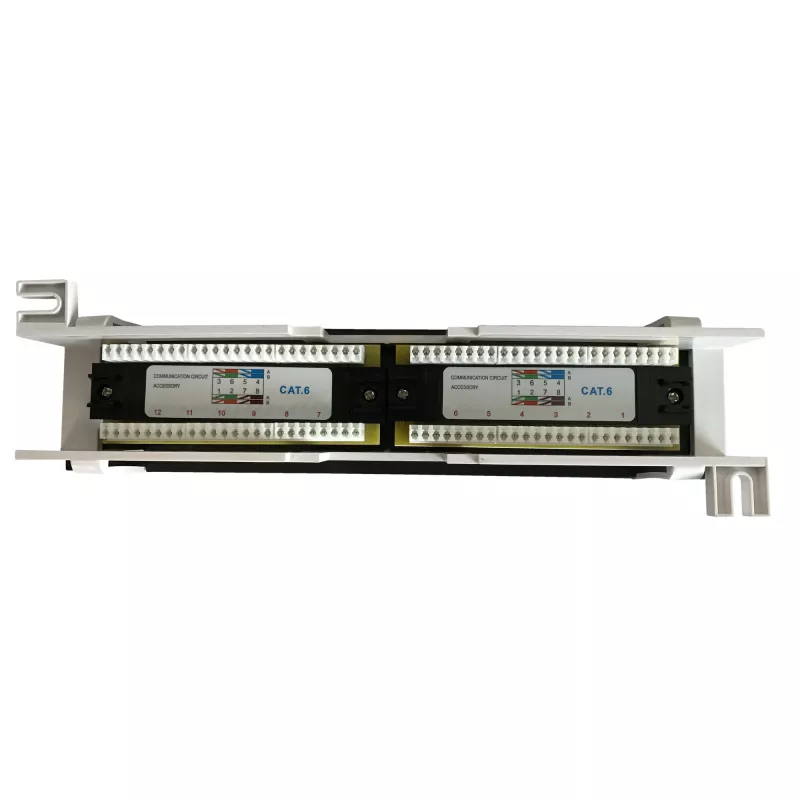 DS-IT CAT 6 sieninis skydelis, 12 prievadų UTP (DS-Patch6-12UTP-WM)