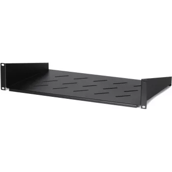 DSIT DS-FH2U300 2U fiksuota lentyna 19 inch spintai, 300 mm gylio, juoda