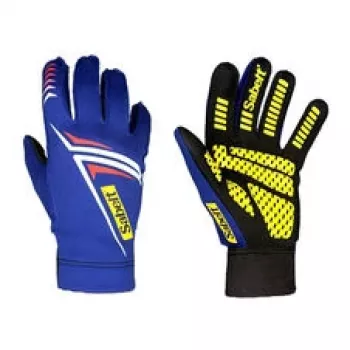 Sabelt G34 Sim Racing pirštinės, su silikoniniu delnu ir jutikliniais pirštais, mėlynos, S dydis (216-223 mm)