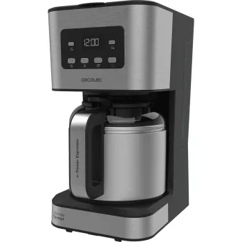 Cecotec Coffee 66 Drop & Thermo Time lašininis kavos virimo aparatas, 1,2 l termosas, 950 W, nerūdijantis plienas/juoda