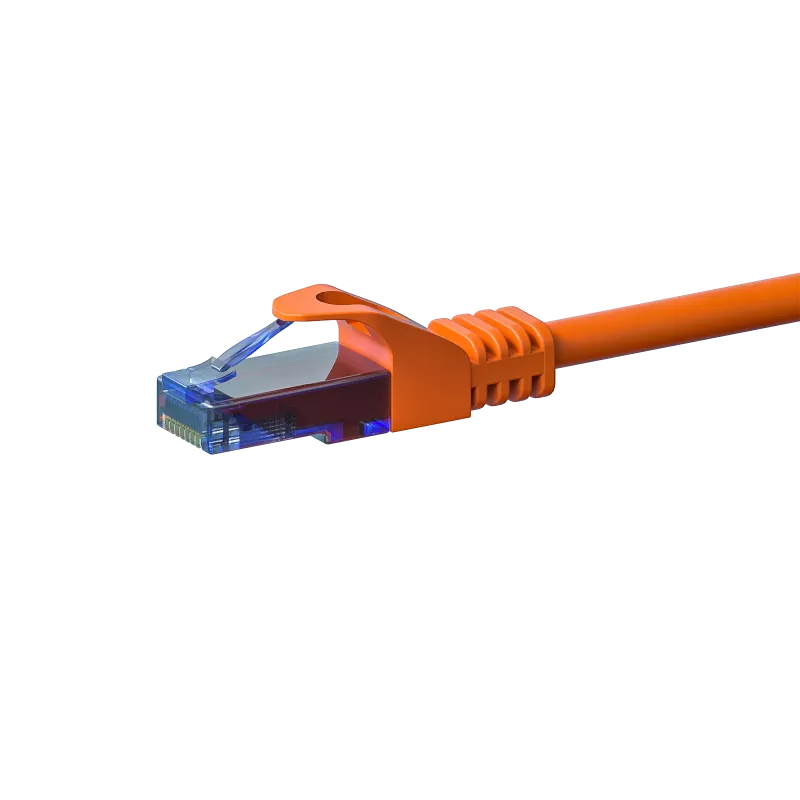 DSIT CAT6a U/UTP 15 m tinklo kabelis, 100% varis, oranžinis