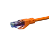 DSIT CAT6a U/UTP 15 m tinklo kabelis, 100% varis, oranžinis