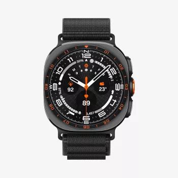 Spigen WBF1 juosta, skirta Samsung Galaxy Watch Ultra 1/2 2024-2026 (47 mm), juoda