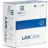 DSIT CAT7 S/FTP lauko montavimo kabelis 50m viengyslis PE Fca 10Gbit/s juodas