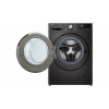 LG F2V7SLIM9B Slim-Fit 9 kg skalbimo mašina su AI DD ir Steam – balta