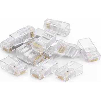 DSIT DANICOM UTP RJ45 Cat5e prakišamasis tinklo lizdas lanksčioms ir vientisoms laidų gysloms (10 vnt.)