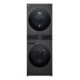 LG ELECTRONICS WashTower WT1210BBF (WiFi) 12kg/10kg Skalbimo ir džiovinimo kombinuotas įrenginys su AI DD™, Steam+ ir ezDispense™ – Black Steel