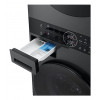 LG ELECTRONICS WashTower WT1210BBF (WiFi) 12kg/10kg Skalbimo ir džiovinimo kombinuotas įrenginys su AI DD™, Steam+ ir ezDispense™ – Black Steel
