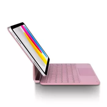 Decoded magnetinis klaviatūros dėklas su jutikline pele iPad 10,9 colio (10 kartos) ir iPad Pro 11 colio – rožinis