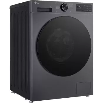 LG F4WX709YB 9 kg priekinio pakrovimo skalbimo mašina su AI DD™, Steam™, Wi-Fi, grafito spalvos