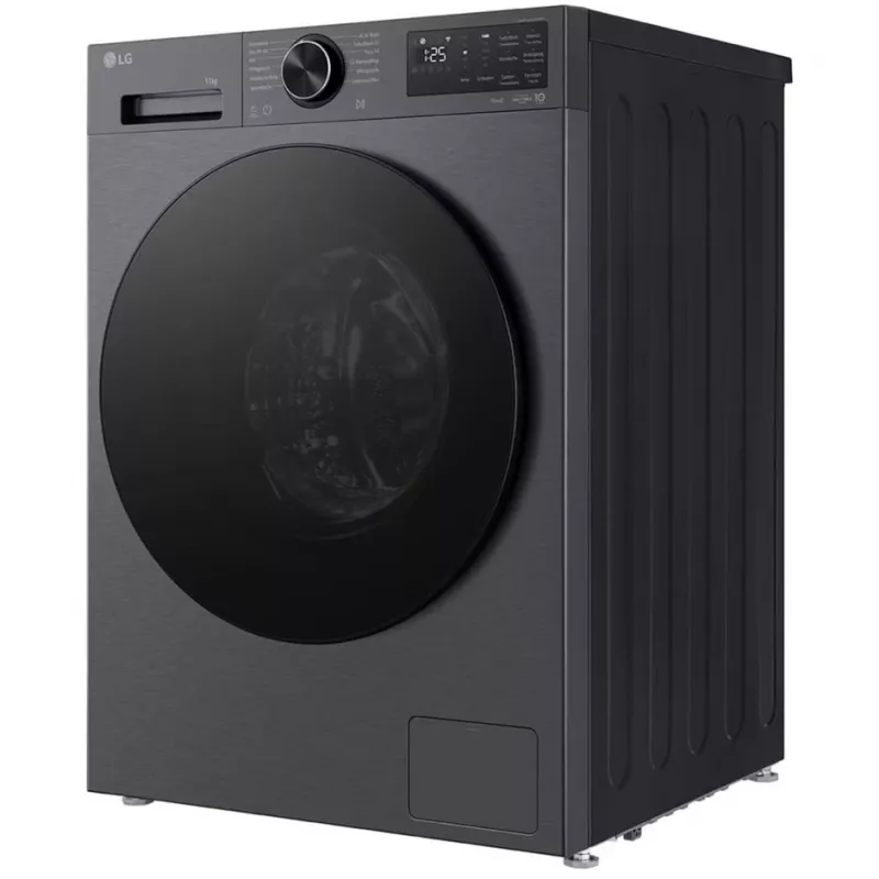 LG F4WX709YB 9 kg priekinio pakrovimo skalbimo mašina su AI DD™, Steam™, Wi-Fi, grafito spalvos