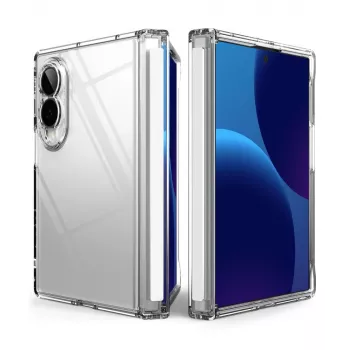 Ringke Fusion Flap Galaxy Z Fold 8 skaidrus hibridinis apsauginis dėklas su vyrio apsauga