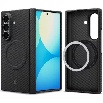 Spigen AirSkin Aramid MagSafe dėklas Samsung Galaxy Z Fold 8 Ultra - matinė juoda
