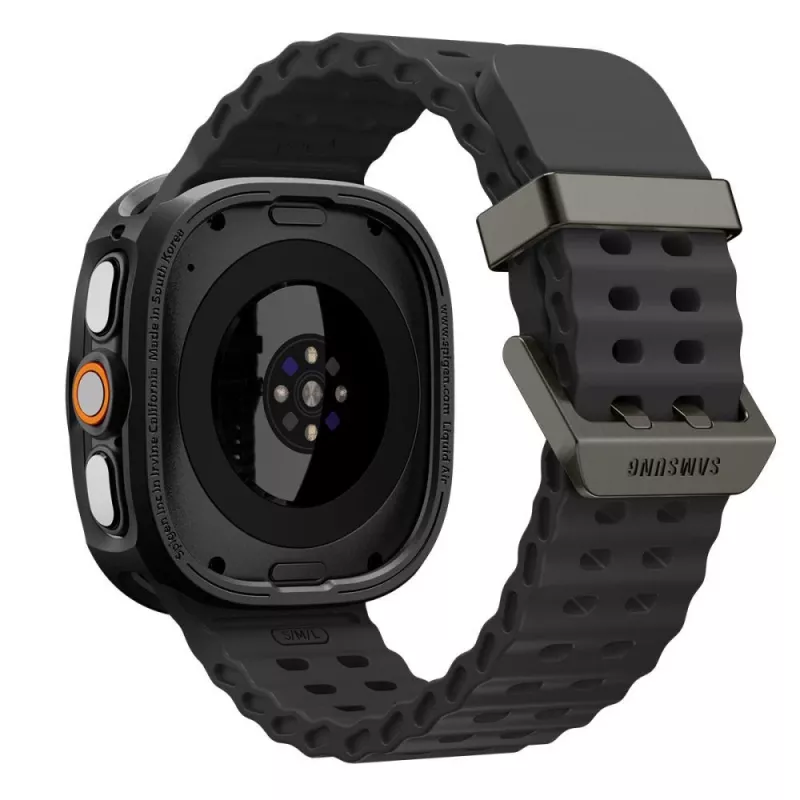 Spigen Liquid Air dėklas, skirtas Samsung Galaxy Watch Ultra 2 2026 (47mm) - matinė juoda