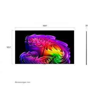 LG OLED83G67LW 83 colių OLED evo Gallery Edition 4K Smart TV su α9 Gen5 AI procesoriumi, 120Hz, Dolby Vision IQ, Dolby Atmos, webOS 22, G-Sync/FreeSync, sieninis laikiklis komplekte