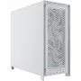 CORSAIR FRAME 5000D WORKSTATION modulinis Mid-Tower kompiuterio korpusas, E-ATX, 2x 200 mm + 1x 140 mm ventiliatoriai, baltos spalvos (CC-9011331-WW)